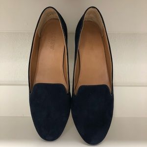J Crew Navy Loafers